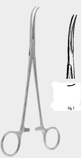 Кровоспинний затискач КЕЛЛІ (KELLY), 22,0 см (cm), ф. 1